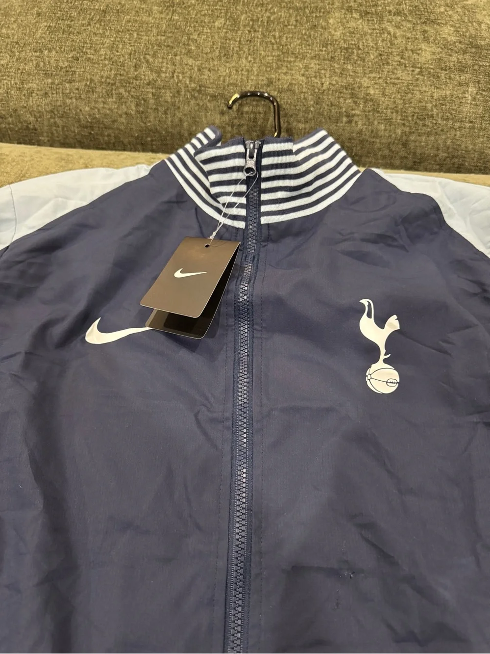 Tottenham Hotspur Navy and White Windbreaker Jacket